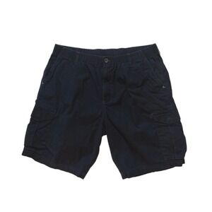 Tommy Bahama Cargo Shorts Men XL Blue Drawstring Elastic Waist‎ Stretch Vacation